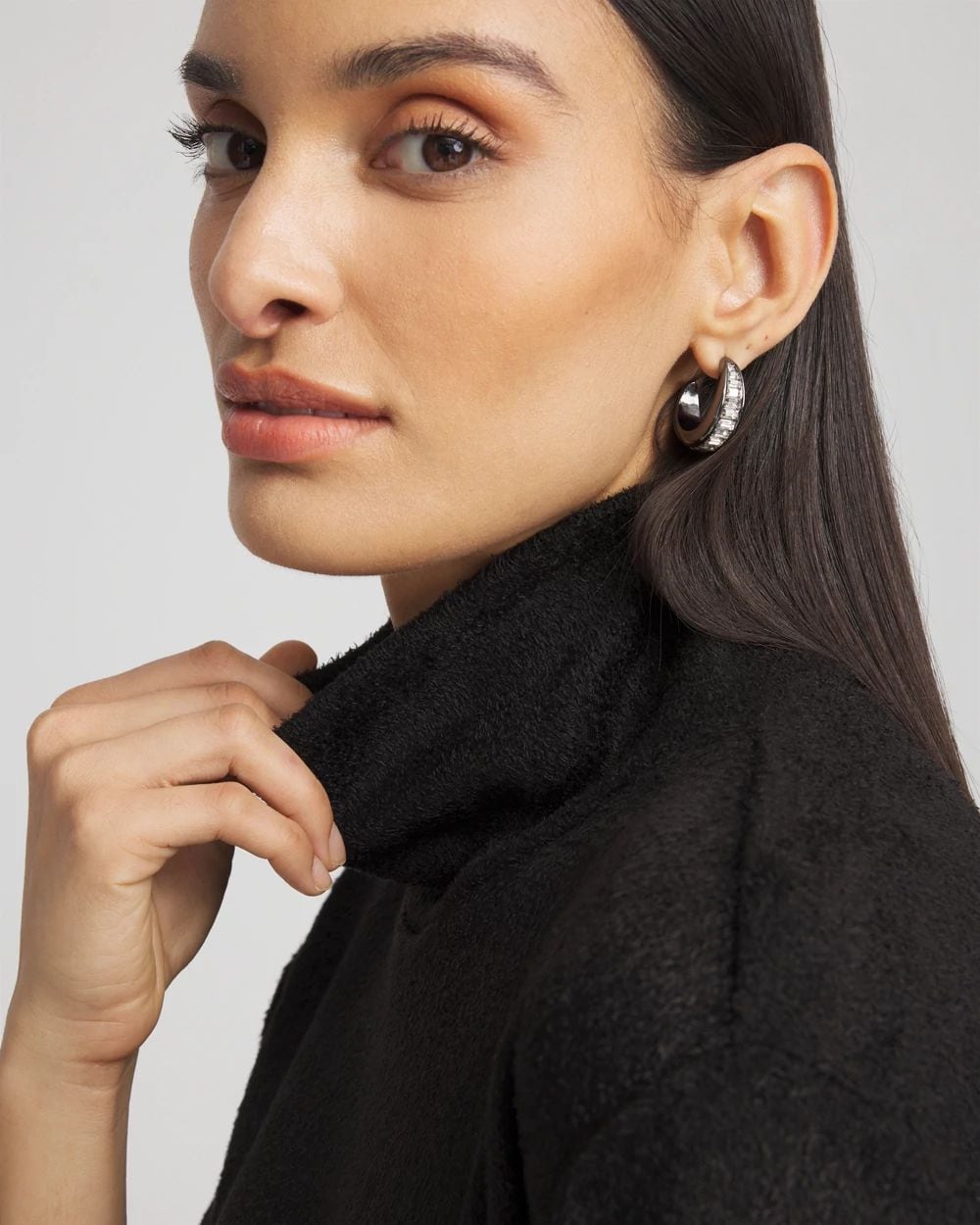 Cozy Mock Neck Jacquard Tunic | Chico's